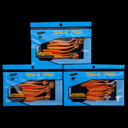 ストレートワーム 7.5/9.5/10.5cm 塩入り WALK FISH / ウォークフィッシュ
