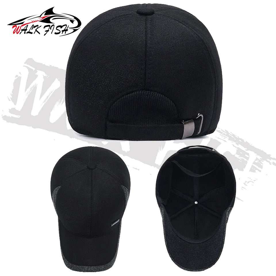 フィッシングキャップ 冬用 耳当て付き WALK FISH / ウォークフィッシュ