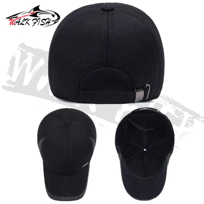 フィッシングキャップ 冬用 耳当て付き WALK FISH / ウォークフィッシュ