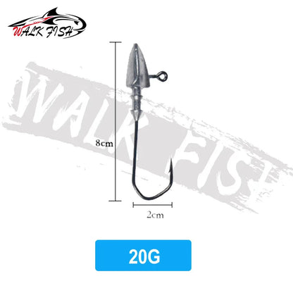 三角ヘッドジグヘッド 3.5〜20g 5個入 WALK FISH / ウォークフィッシュ