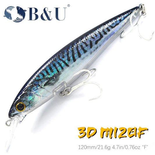 ギャラクシー M120F フローティングミノー B&U / ビーアンドユー