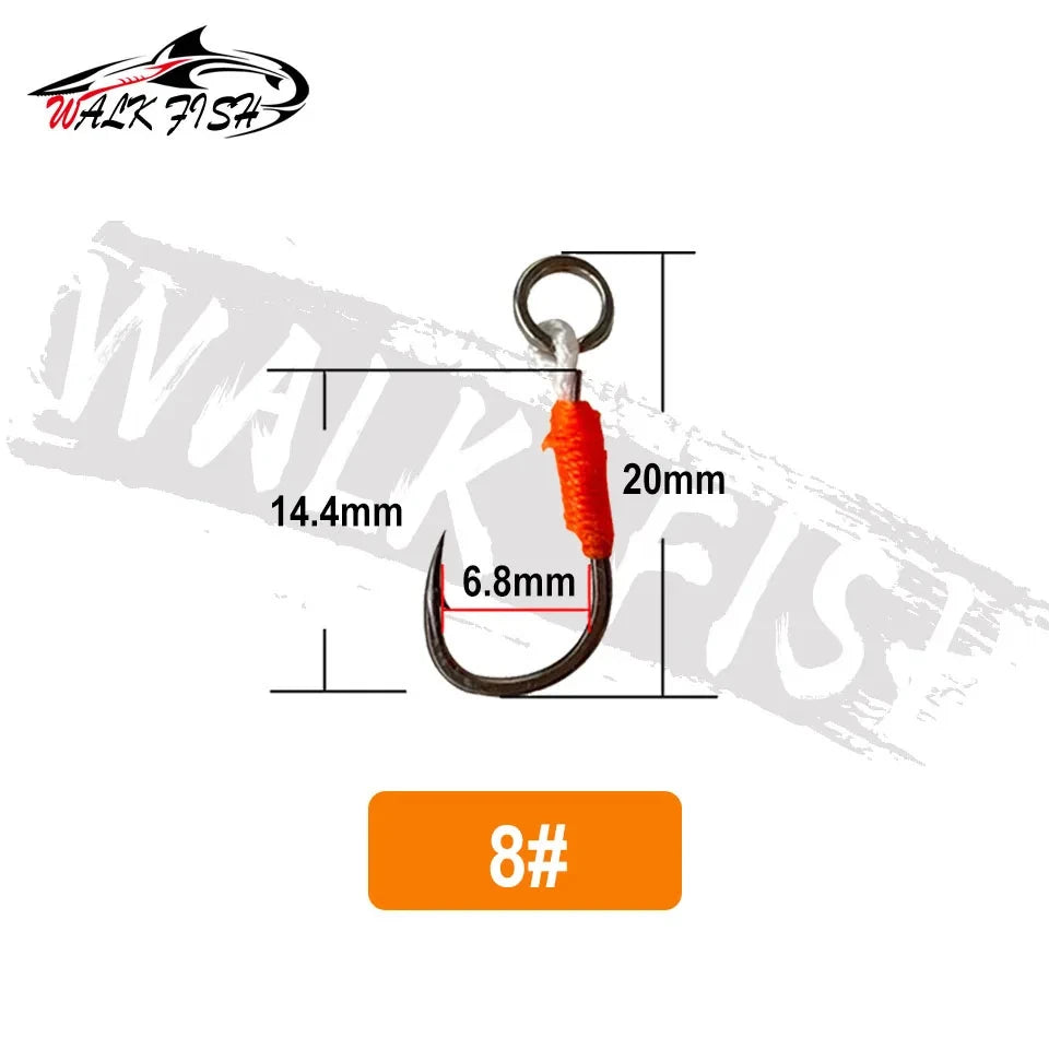 アシストフック シングル 18〜23mm 6#〜10# 10本入 WALK FISH / ウォークフィッシュ