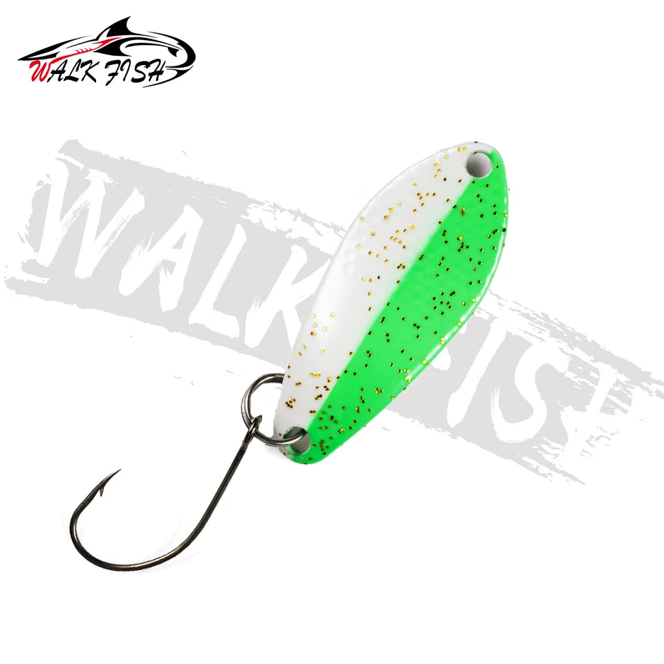 スプーン 31mm 3g シングルフック 全7色 WALK FISH / ウォークフィッシュ