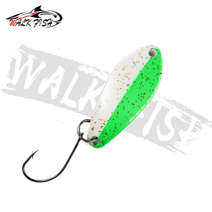 スプーン 31mm 3g シングルフック 全7色 WALK FISH / ウォークフィッシュ