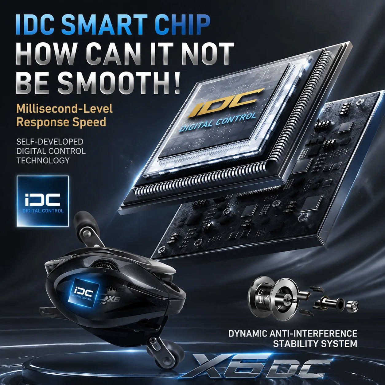HISTAR / ハイスター X6 DC ベイトキャスティングリール ギア比7.1:1