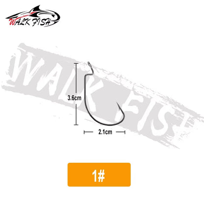 オフセットフック 2.3〜5.5cm 50本入 WALK FISH / ウォークフィッシュ