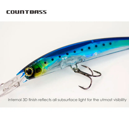 クリスタル3Dミノー ディープダイバー 130mm/24.5g COUNTBASS / カウントバス