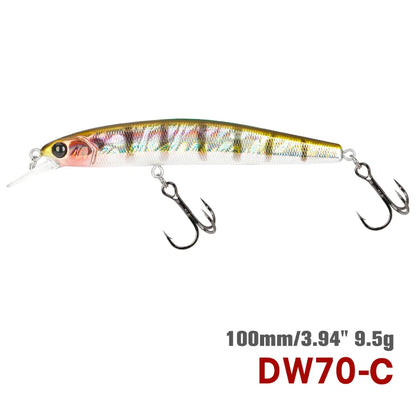 DW70 100SP サスペンドミノー 100mm/9.5g TSURINOYA / ツリノヤ