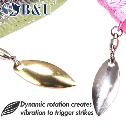 スパークリースイマー02 テールスピンワーム B&U / ビーアンドユー