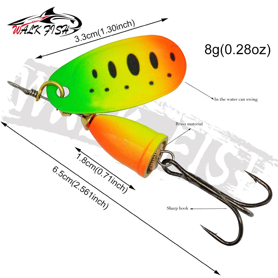 スピナー 8g コロラドブレード WALK FISH / ウォークフィッシュ