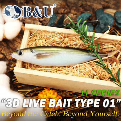 3Dライブベイト01 14.5cm/34.6g 2個入り B&U / ビーアンドユー