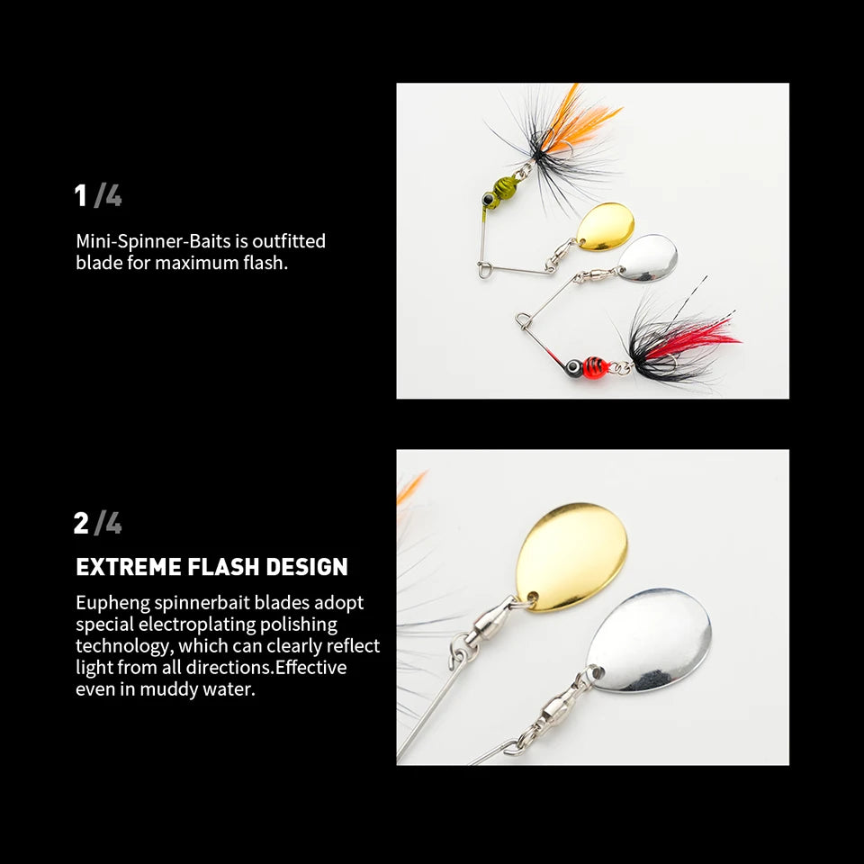 スピナーベイト 80mm 7g フェザー付き WALK FISH / ウォークフィッシュ