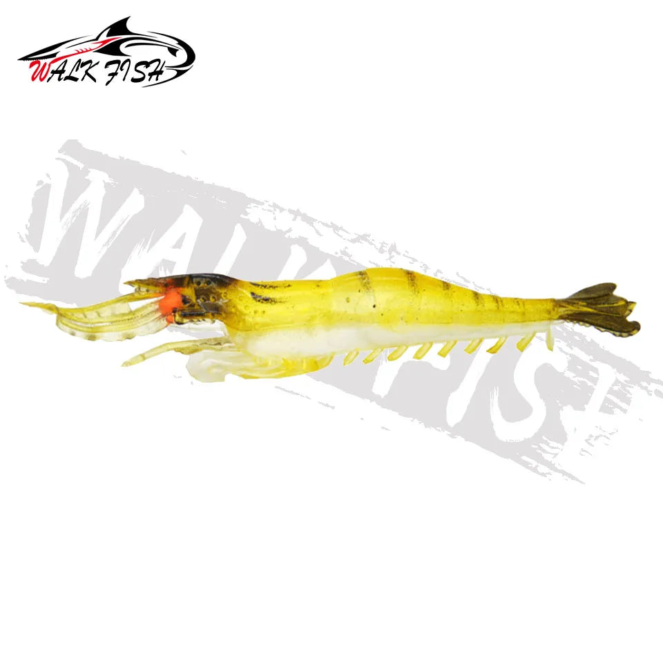 シュリンプワーム 90mm 3.8g 蓄光アイ 5本入 WALK FISH / ウォークフィッシュ