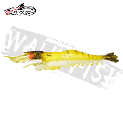 シュリンプワーム 90mm 3.8g 蓄光アイ 5本入 WALK FISH / ウォークフィッシュ