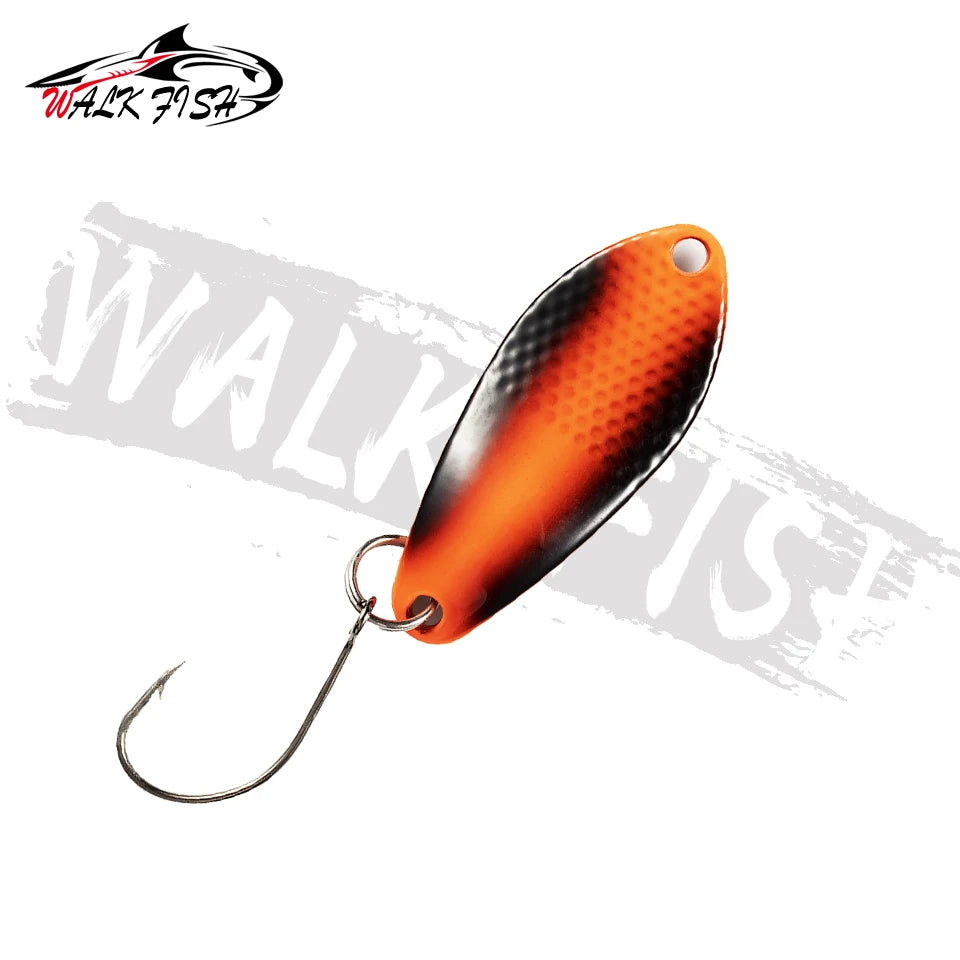 スプーン 31mm 3g シングルフック 全7色 WALK FISH / ウォークフィッシュ