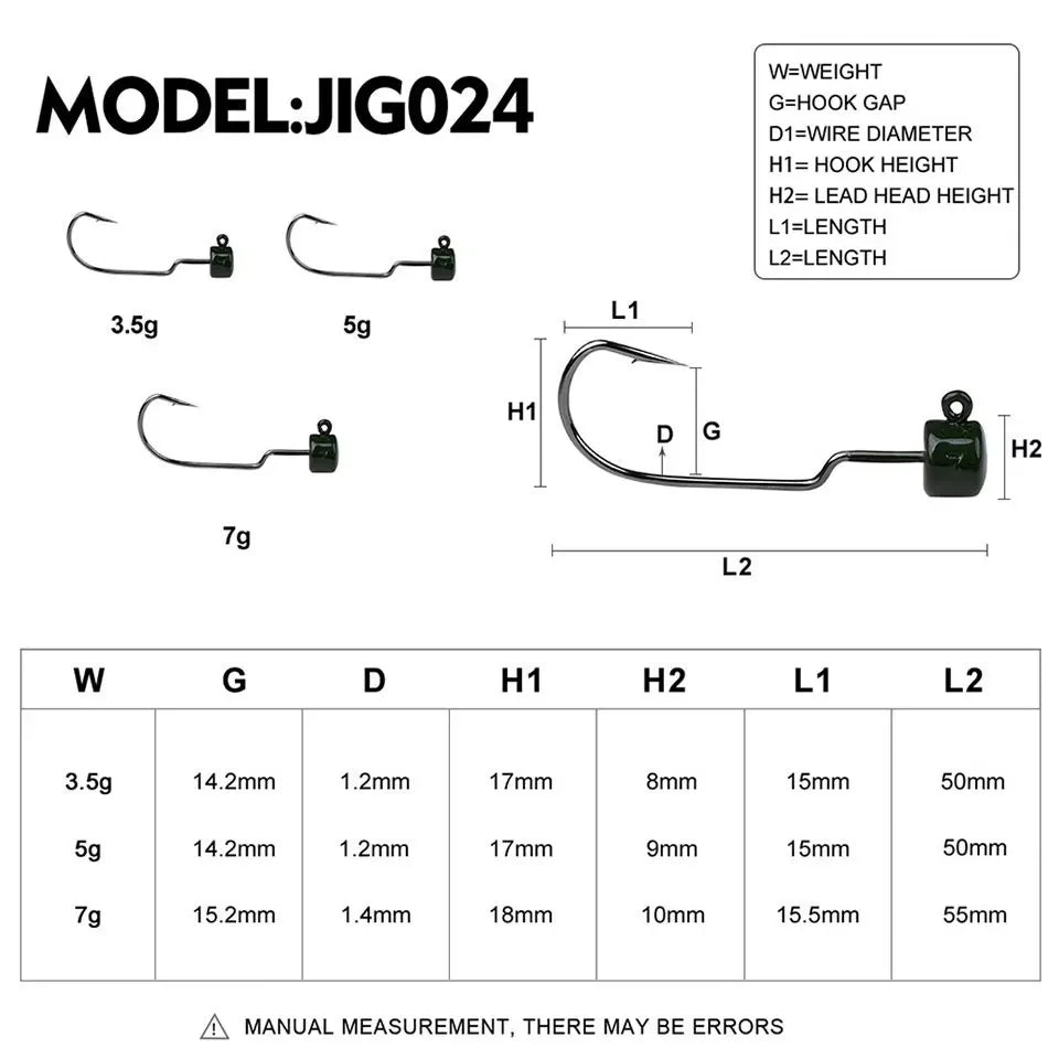 ジグヘッド 3.5/5/7g 5個入 WALK FISH / ウォークフィッシュ