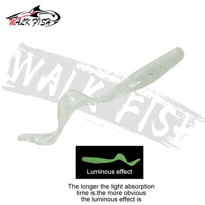 カーリーテールワーム 60/80mm 10本入 全11色 WALK FISH / ウォークフィッシュ