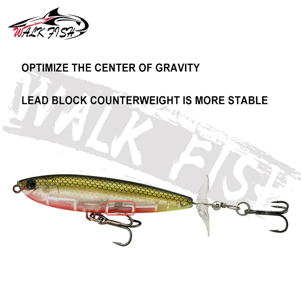 ウェイクベイト(ペラ付きペンシル) 80/100mm 7.5/12g WALK FISH / ウォークフィッシュ