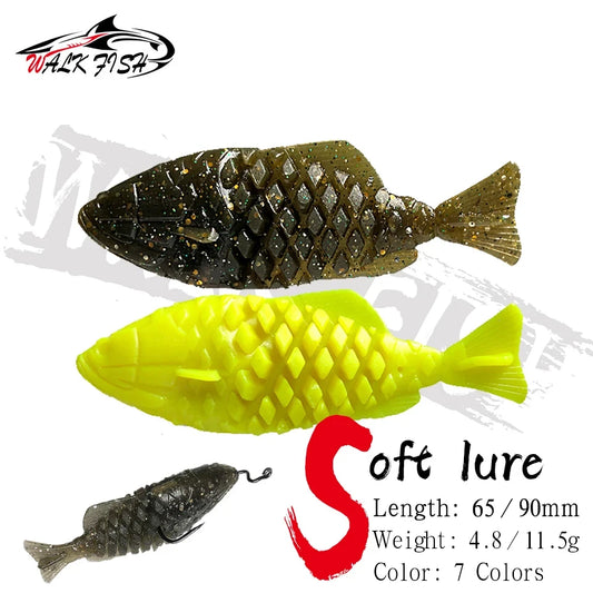 フィッシュ型ワーム 65/90mm 4.8/11.5g WALK FISH / ウォークフィッシュ