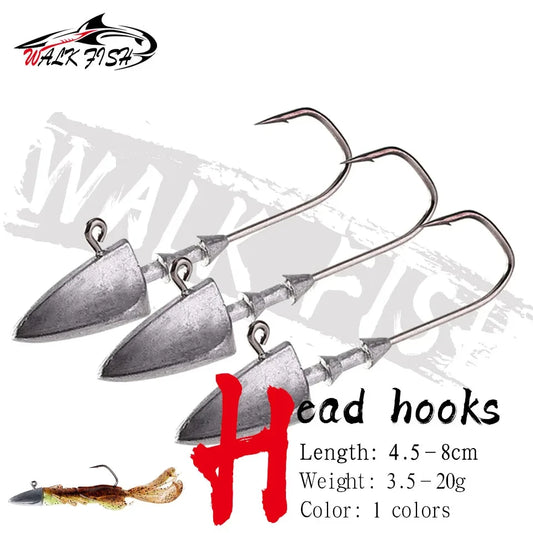 三角ヘッドジグヘッド 3.5〜20g 5個入 WALK FISH / ウォークフィッシュ