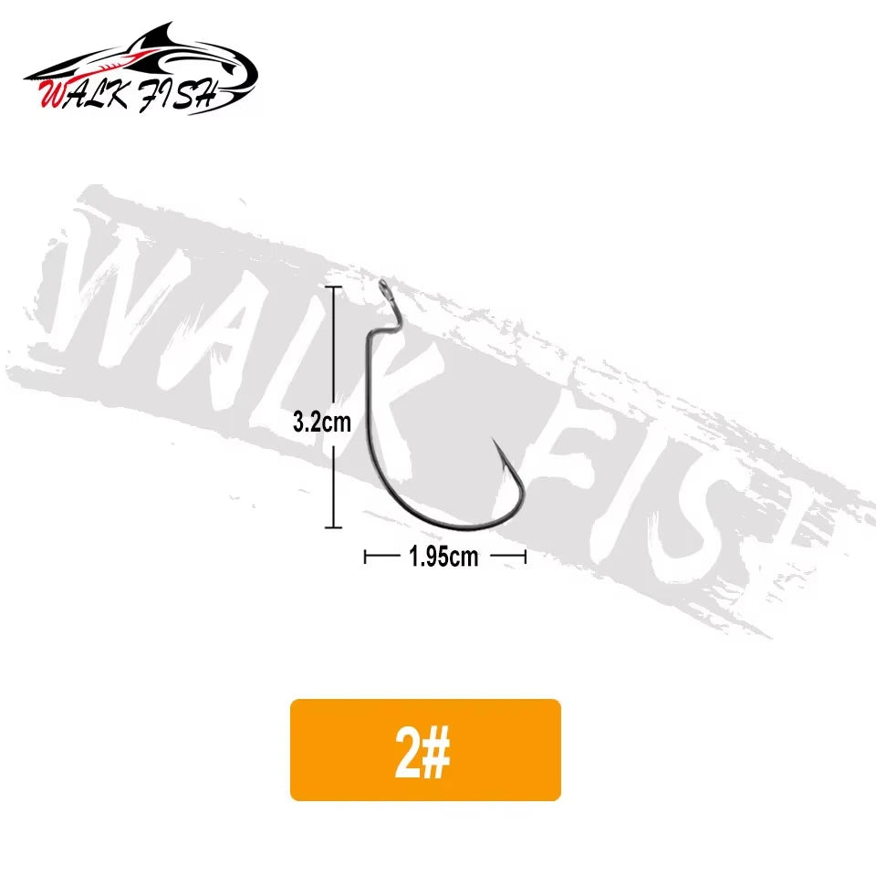 オフセットフック 2.3〜5.5cm 50本入 WALK FISH / ウォークフィッシュ