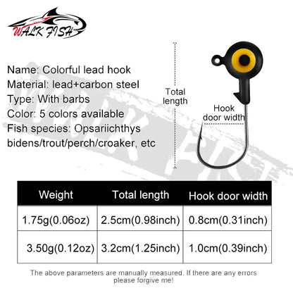ジグヘッド 1.75/3.5g 5個入 WALK FISH / ウォークフィッシュ