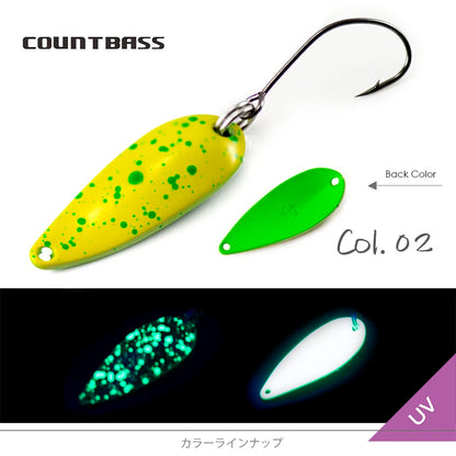 ブラス トラウトスプーン 2.4g/4g COUNTBASS / カウントバス