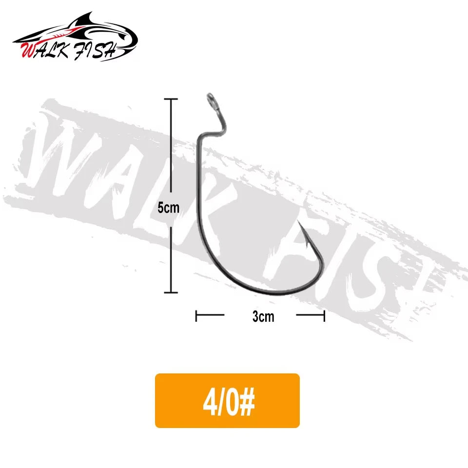 オフセットフック 2.3〜5.5cm 50本入 WALK FISH / ウォークフィッシュ