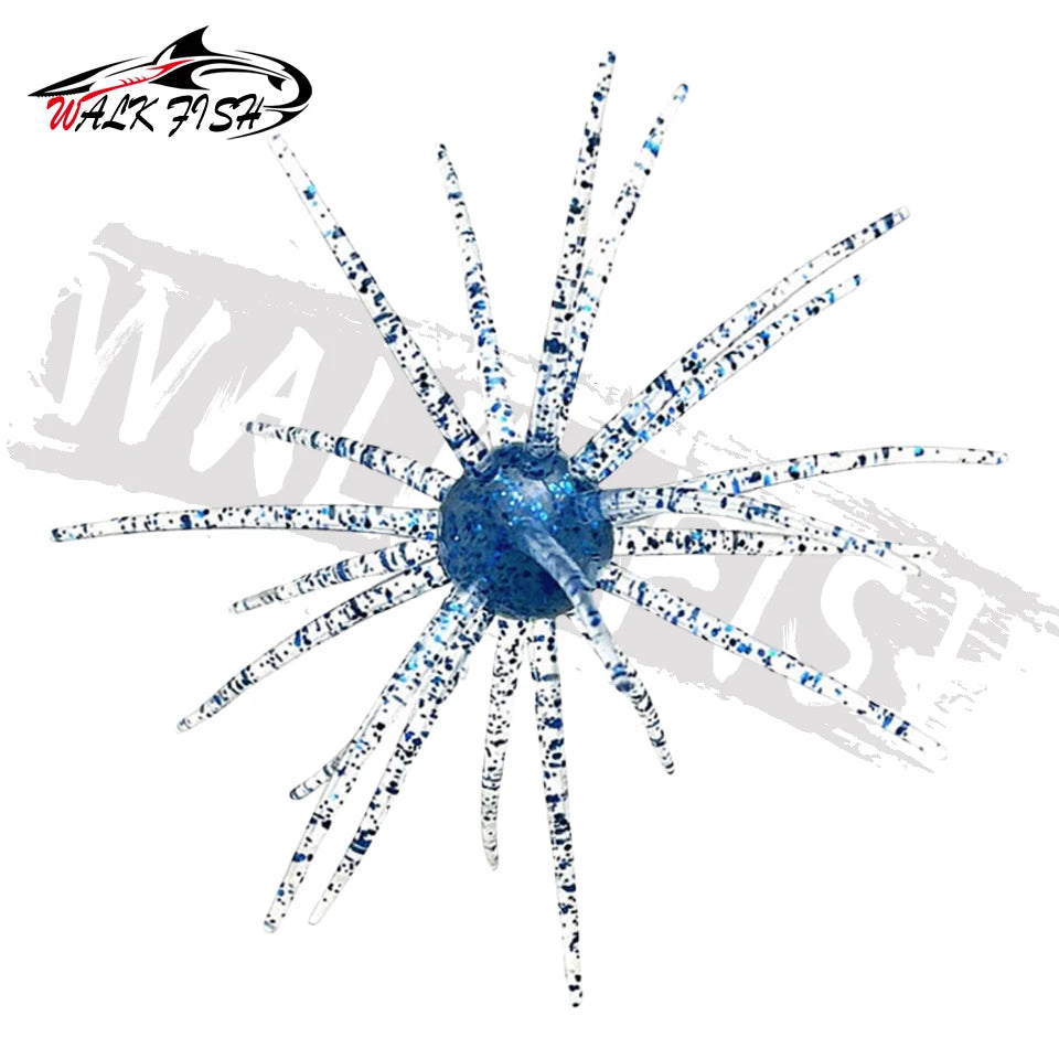 ウニ型ワーム 40〜110mm 0.5〜8.7g TPE 3個入 全9色 WALK FISH / ウォークフィッシュ