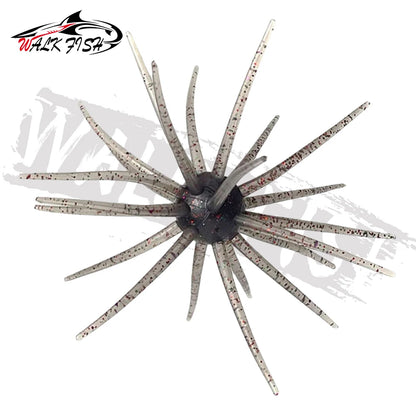ウニ型ワーム 40〜110mm 0.5〜8.7g TPE 3個入 全9色 WALK FISH / ウォークフィッシュ
