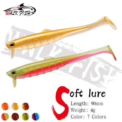 シャッドテールワーム 90mm 4g 10本入 WALK FISH / ウォークフィッシュ