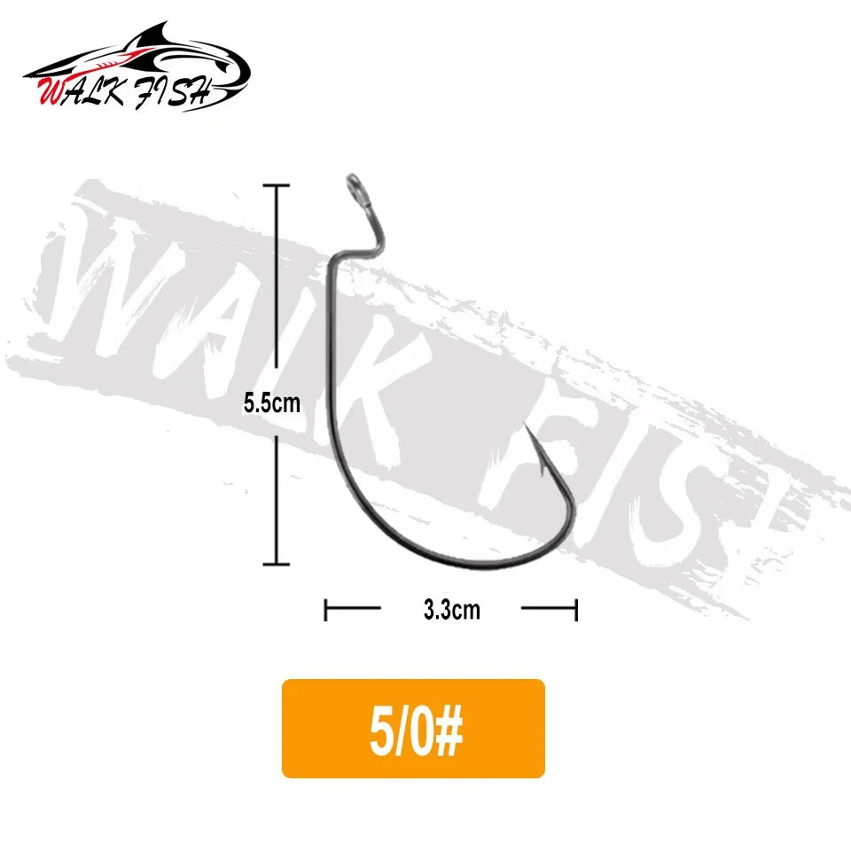 オフセットフック 2.3〜5.5cm 50本入 WALK FISH / ウォークフィッシュ