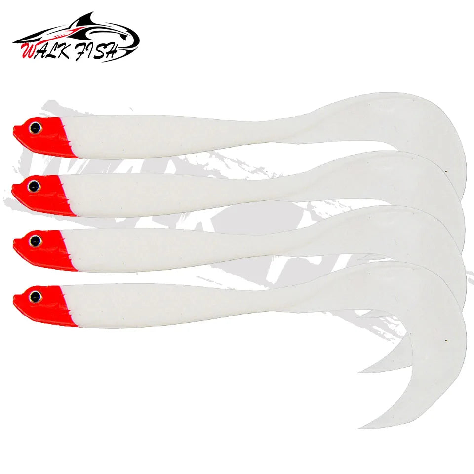 シャッドテールワーム 12.5cm 5.5g 4本入 全8色 WALK FISH / ウォークフィッシュ