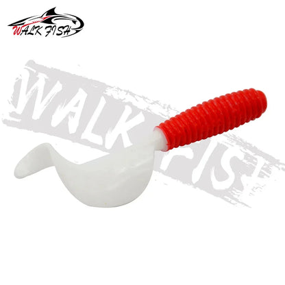 グラブワーム ツインテール 5/6/7cm 10本入 WALK FISH / ウォークフィッシュ