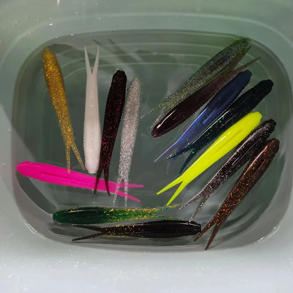 スプリットテールワーム 120mm 10g フローティング 5本入 WALK FISH / ウォークフィッシュ