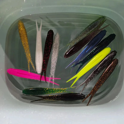 スプリットテールワーム 120mm 10g フローティング 5本入 WALK FISH / ウォークフィッシュ