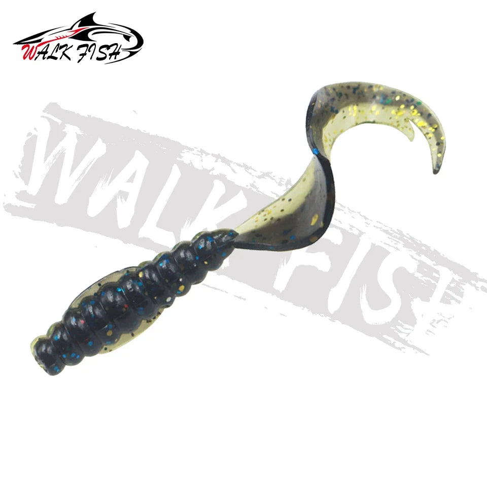 カーリーテールワーム 55/75mm 10本入 WALK FISH / ウォークフィッシュ