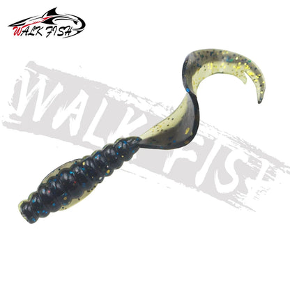 カーリーテールワーム 55/75mm 10本入 WALK FISH / ウォークフィッシュ