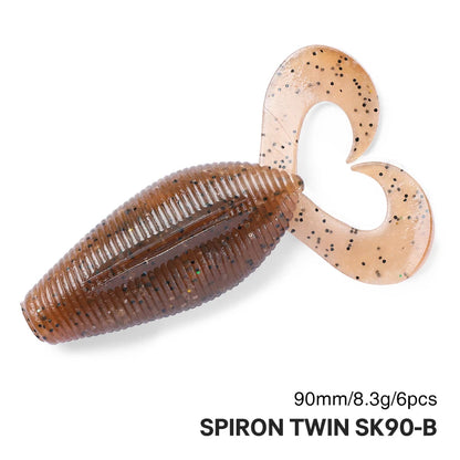 スパイロンツイン 90mm/8.5g 6本入り TSURINOYA / ツリノヤ