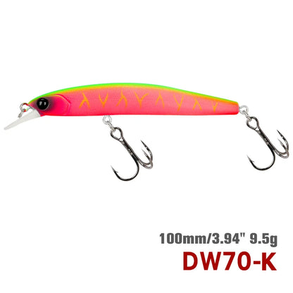 DW70 100SP サスペンドミノー 100mm/9.5g TSURINOYA / ツリノヤ