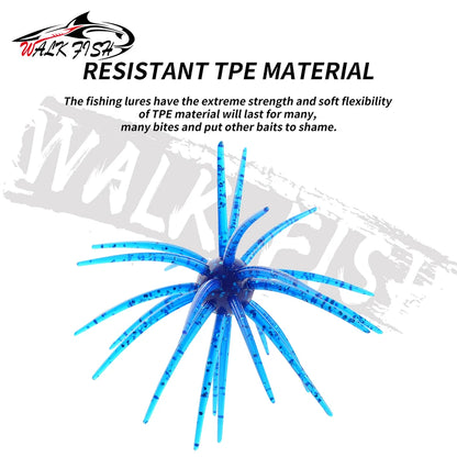 ウニ型ワーム 110mm 9g TPE 3個入 全20色 WALK FISH / ウォークフィッシュ