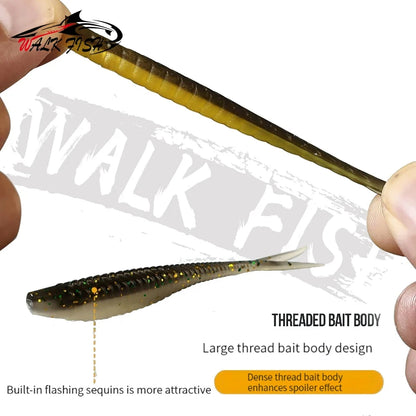 ソフトルアーセット 61点 ケース付き WALK FISH / ウォークフィッシュ