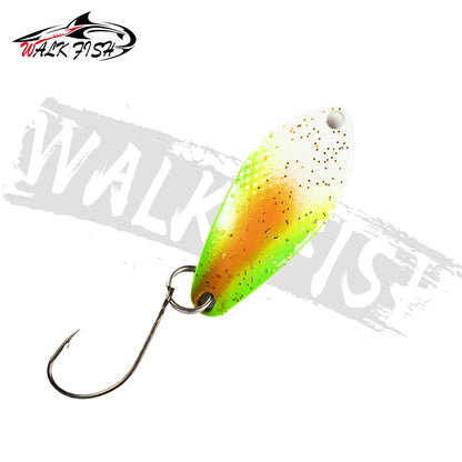 スプーン 31mm 3g シングルフック 全7色 WALK FISH / ウォークフィッシュ