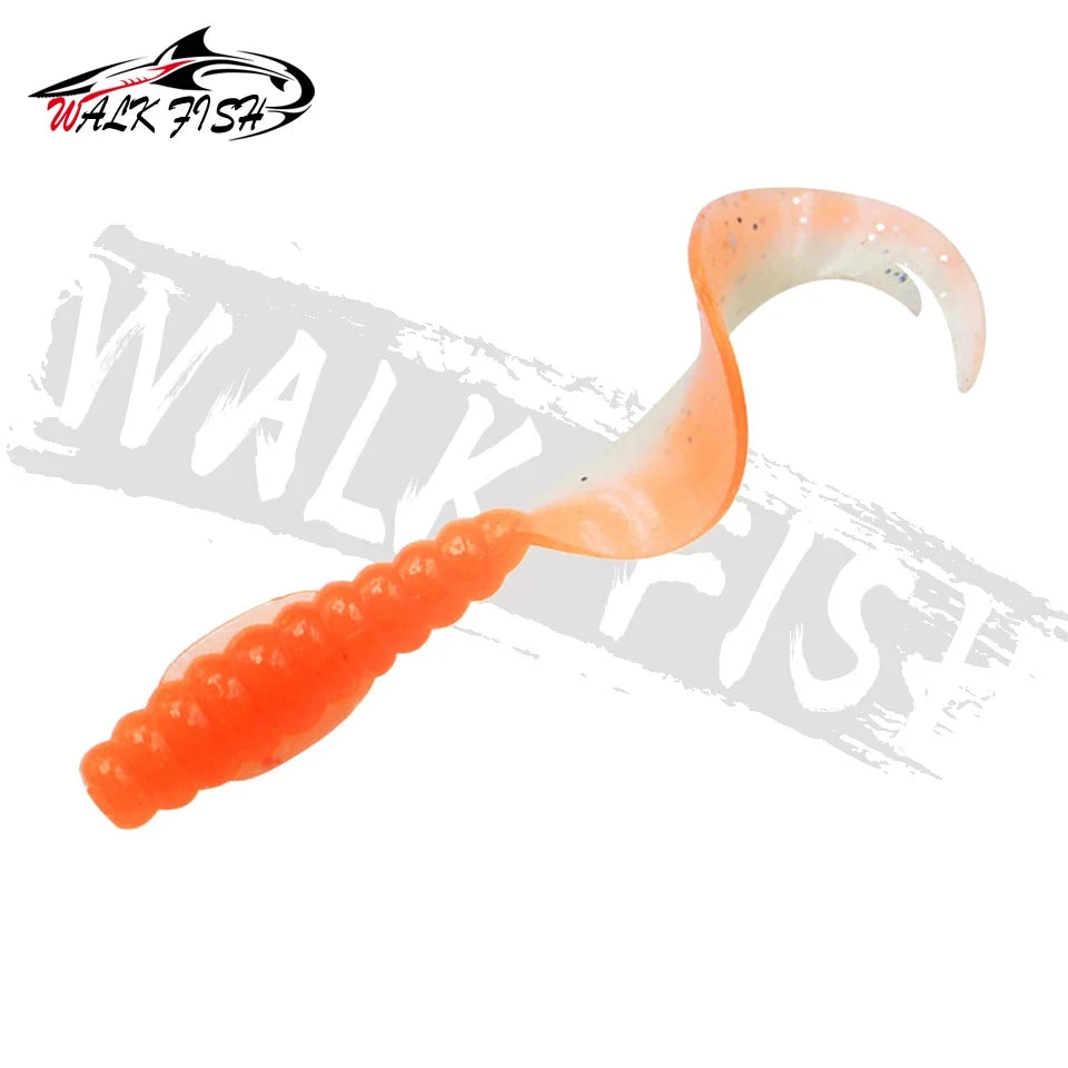 カーリーテールワーム 55/75mm 10本入 WALK FISH / ウォークフィッシュ