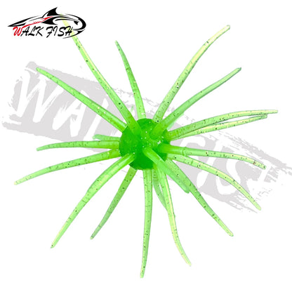 ウニ型ワーム 40〜110mm 0.5〜8.7g TPE 3個入 全9色 WALK FISH / ウォークフィッシュ
