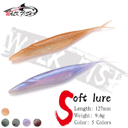 フォークテールワーム 127mm 9.6g 6本入 WALK FISH / ウォークフィッシュ