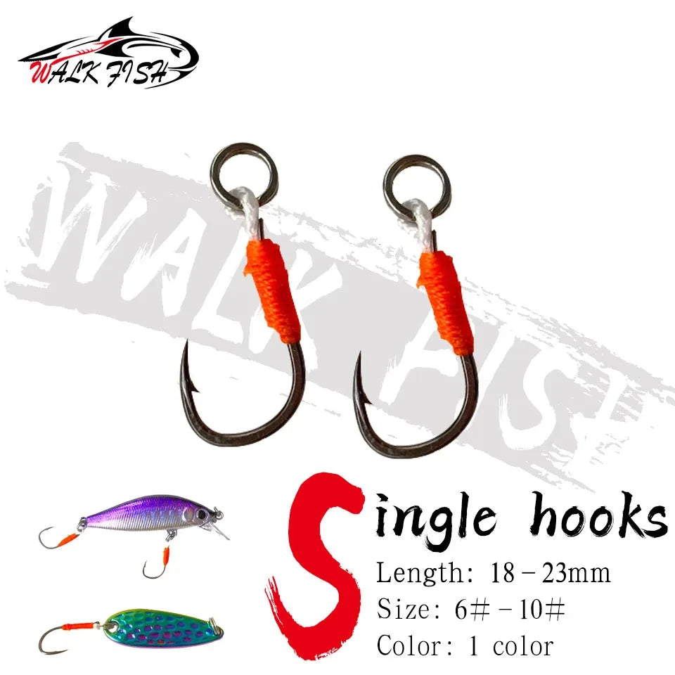 アシストフック シングル 18〜23mm 6#〜10# 10本入 WALK FISH / ウォークフィッシュ