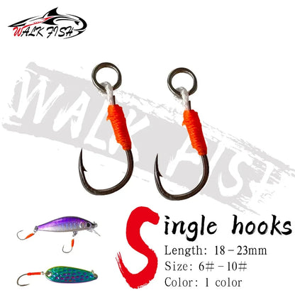アシストフック シングル 18〜23mm 6#〜10# 10本入 WALK FISH / ウォークフィッシュ