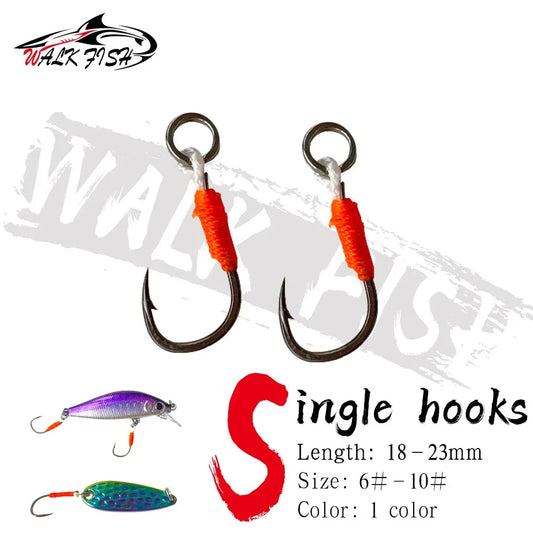 アシストフック シングル 18〜23mm 6#〜10# 10本入 WALK FISH / ウォークフィッシュ