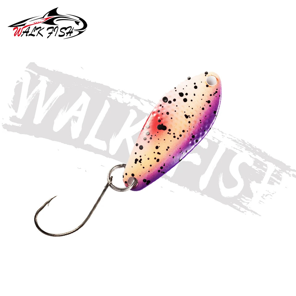 スプーン 31mm 3g シングルフック 全7色 WALK FISH / ウォークフィッシュ
